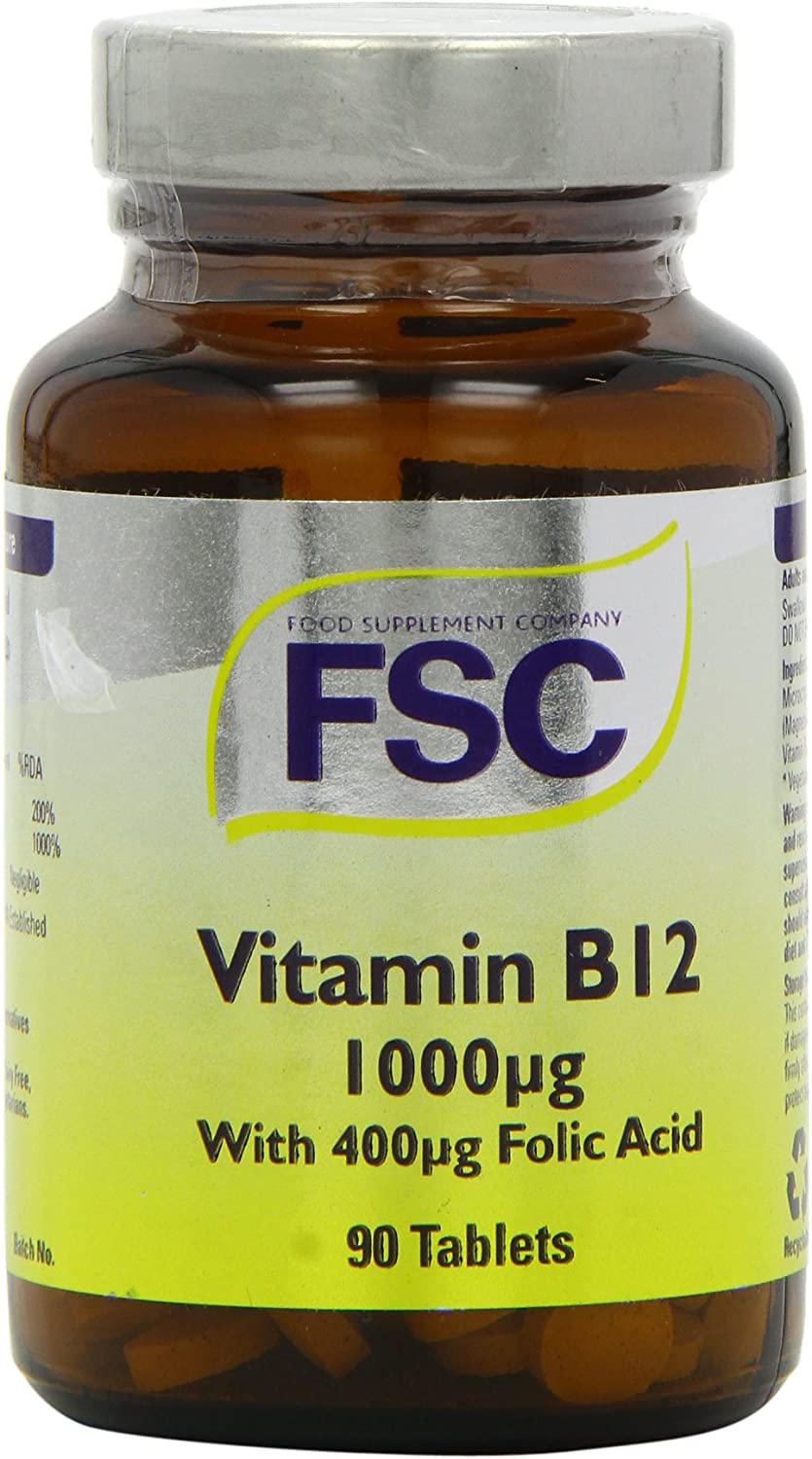 FSC Vitamin B12 1000ug 90 Tablets | Daily Supplies