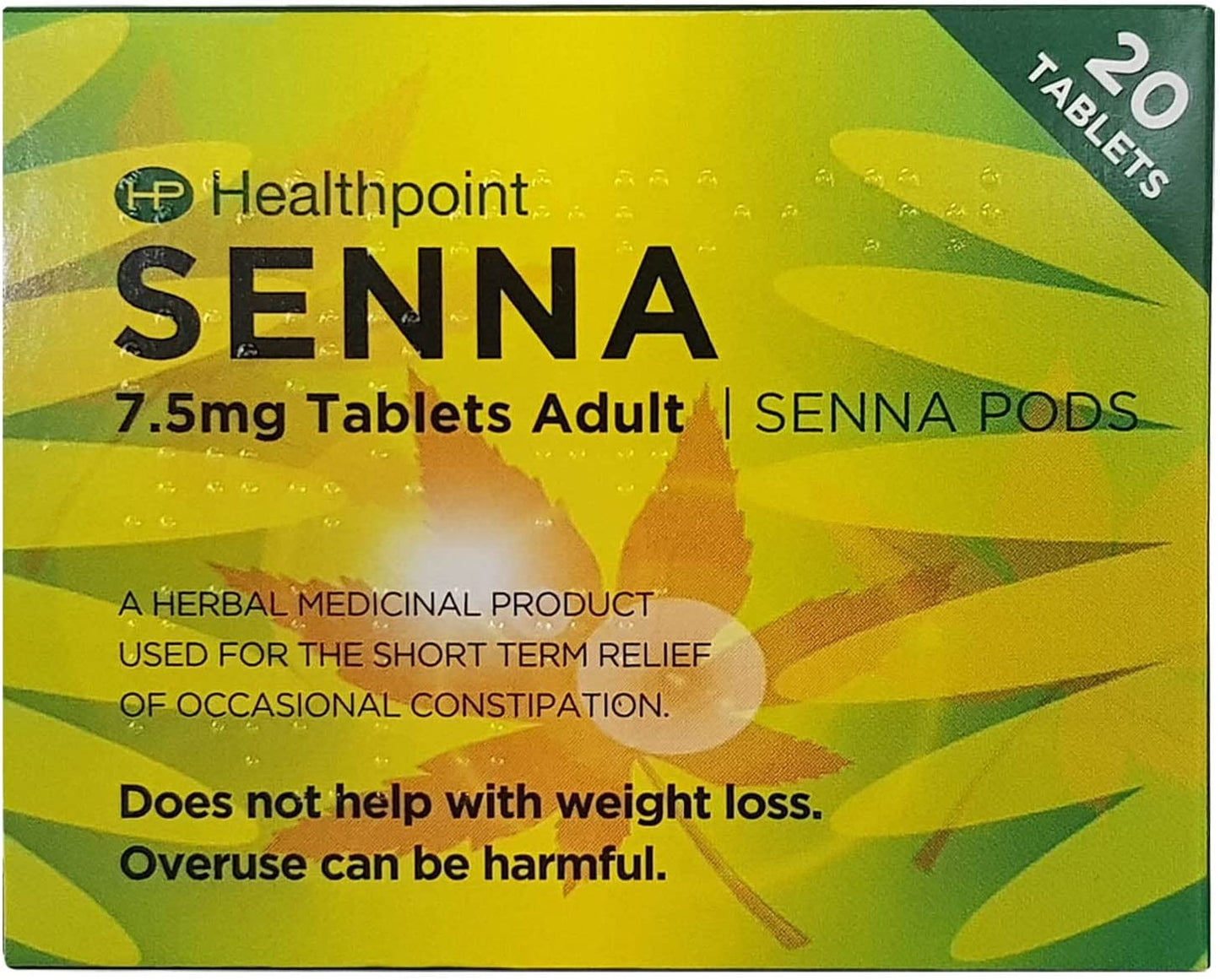 Herbal Senna Tablets Natural Relief 20 Tablets | Daily Supplies