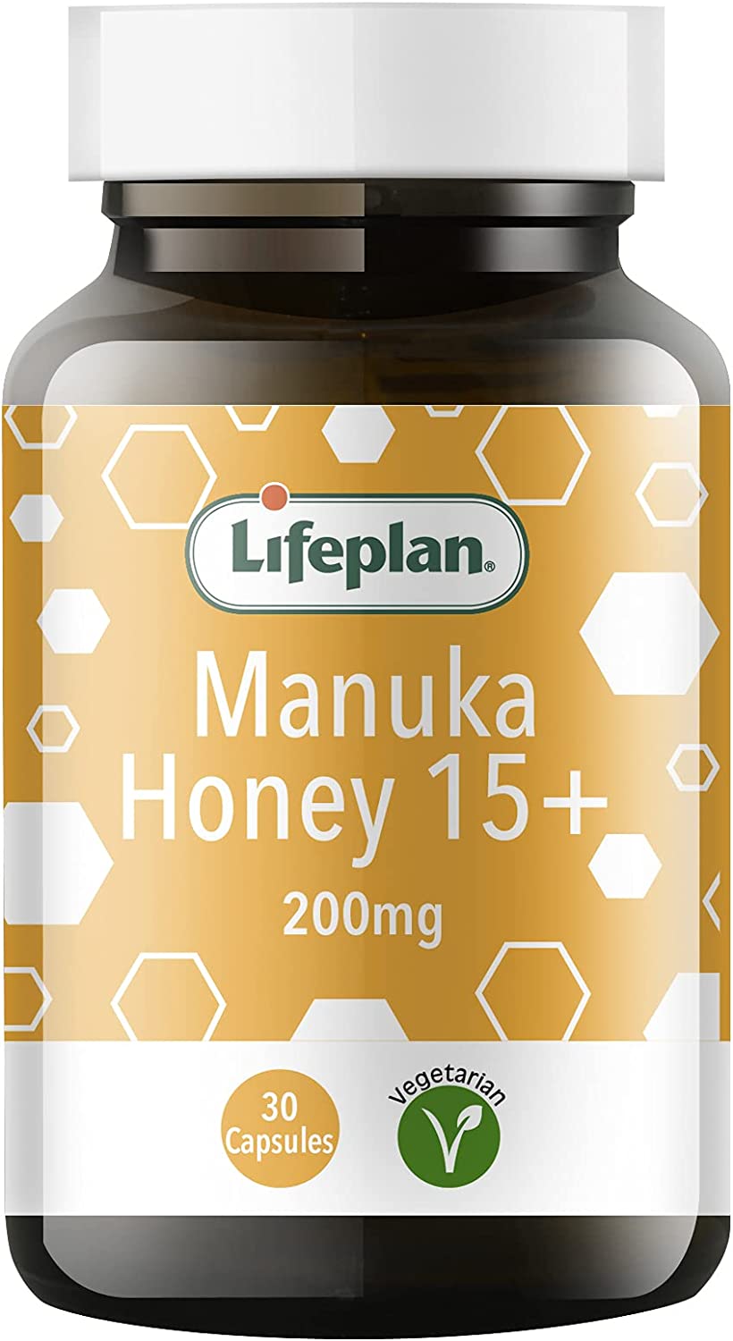 Lifeplan Active Manuka Honey 15+ 200mg 30 Veg Capsules | Daily Supplies