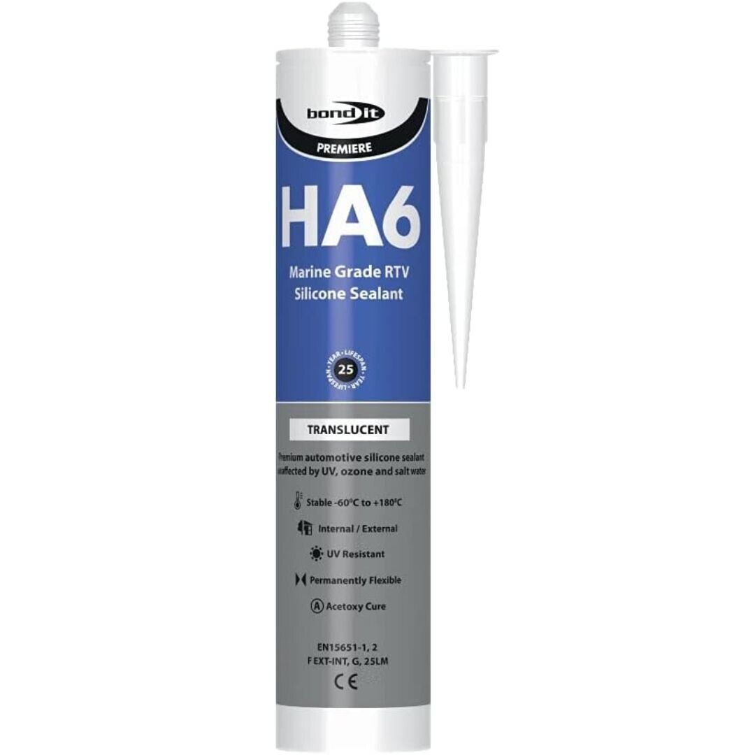Bond It HA6 Silicone Rubber Sealant Seals Translucent 310ml | Daily Supplies