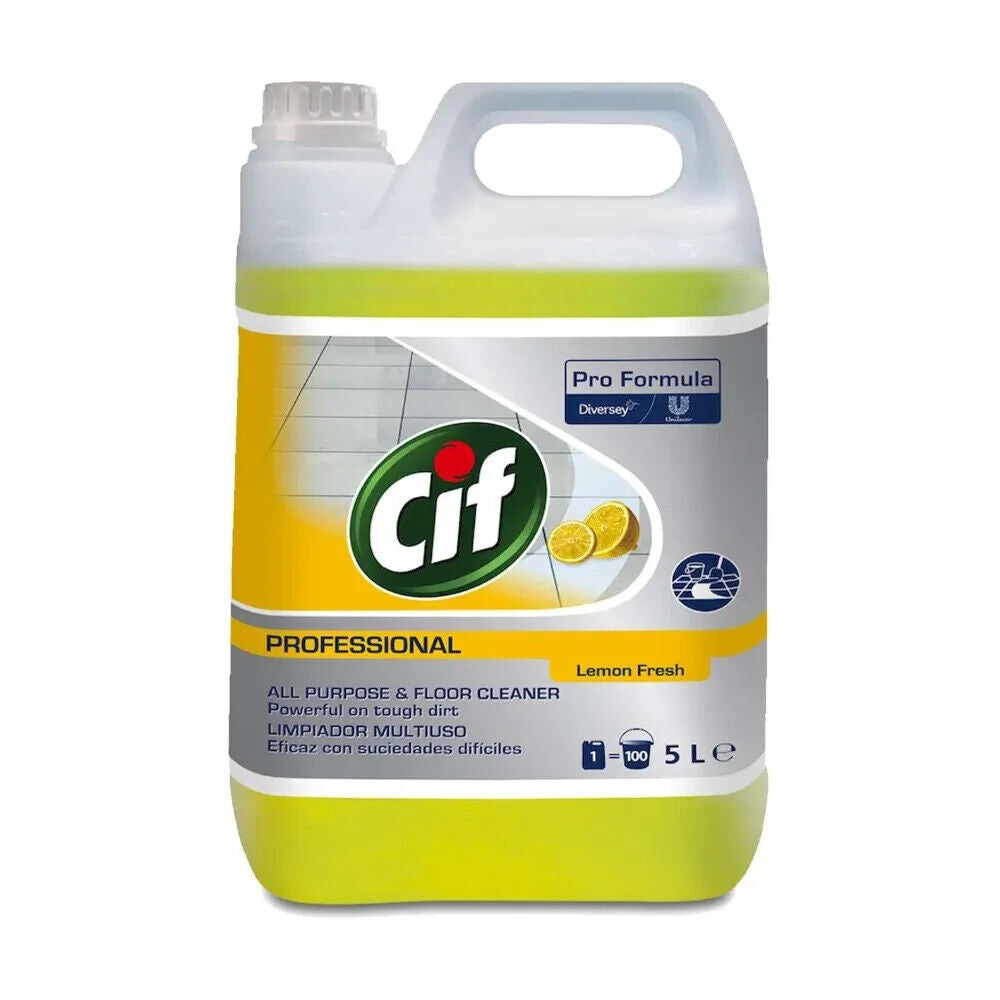 Cif Professional All Purpose & Floor Cleaner Lemon 5 Litre | Daily Supplies