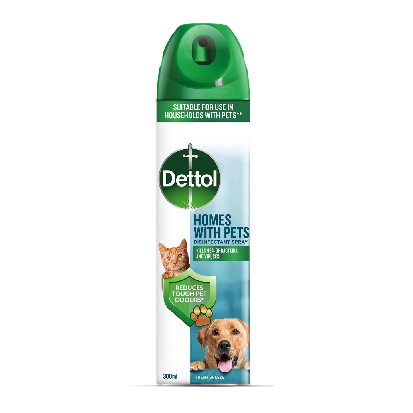 Dettol Homes Pets Disinfectant Spray Fresh Breeze 300ml | Daily Supplies