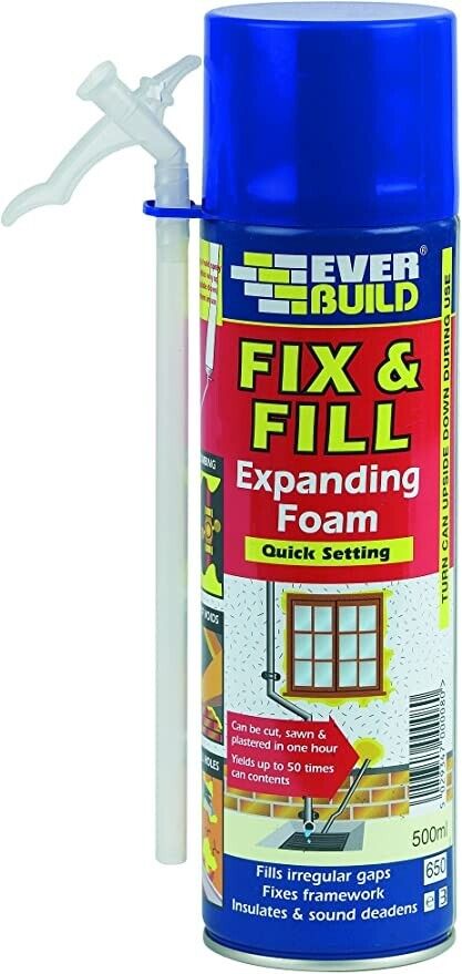 Everbuild Fix and Fill Quick Setting Expanding Foam 500ml | Daily Supplies