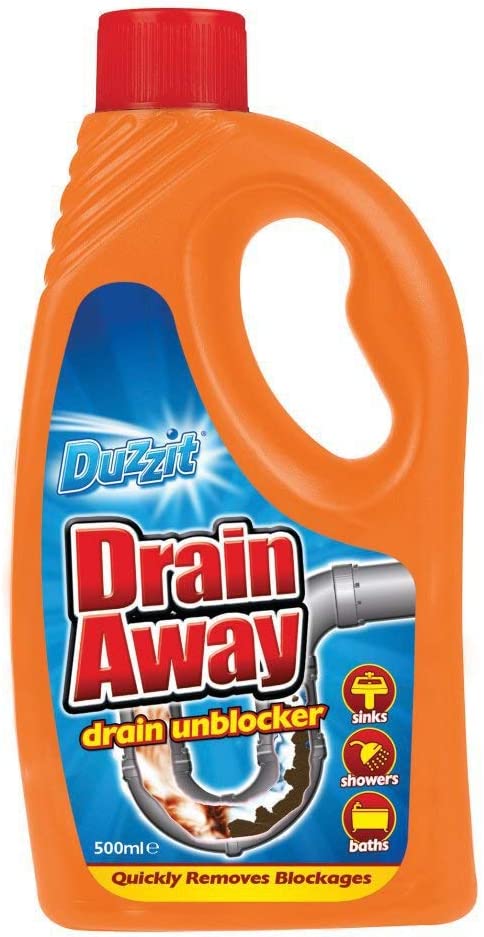 Duzzit Drain Away Drain Unblocker Liquid Formula 500ml | Daily Supplies