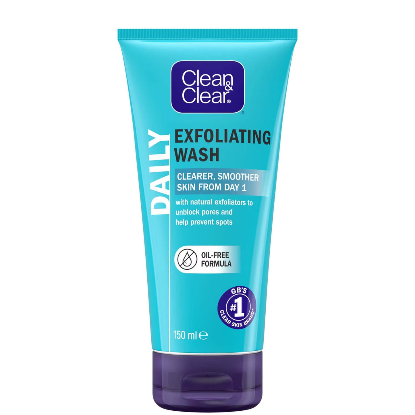 Clean & Clear Oil-Free Exfoliating Daily Face Wash 150ml | Daily Supplies