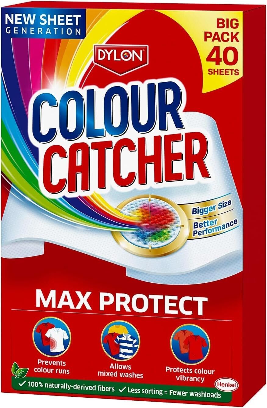 Dylon Max Protect Colour Catcher Sheets 40 Sheets | Daily Supplies