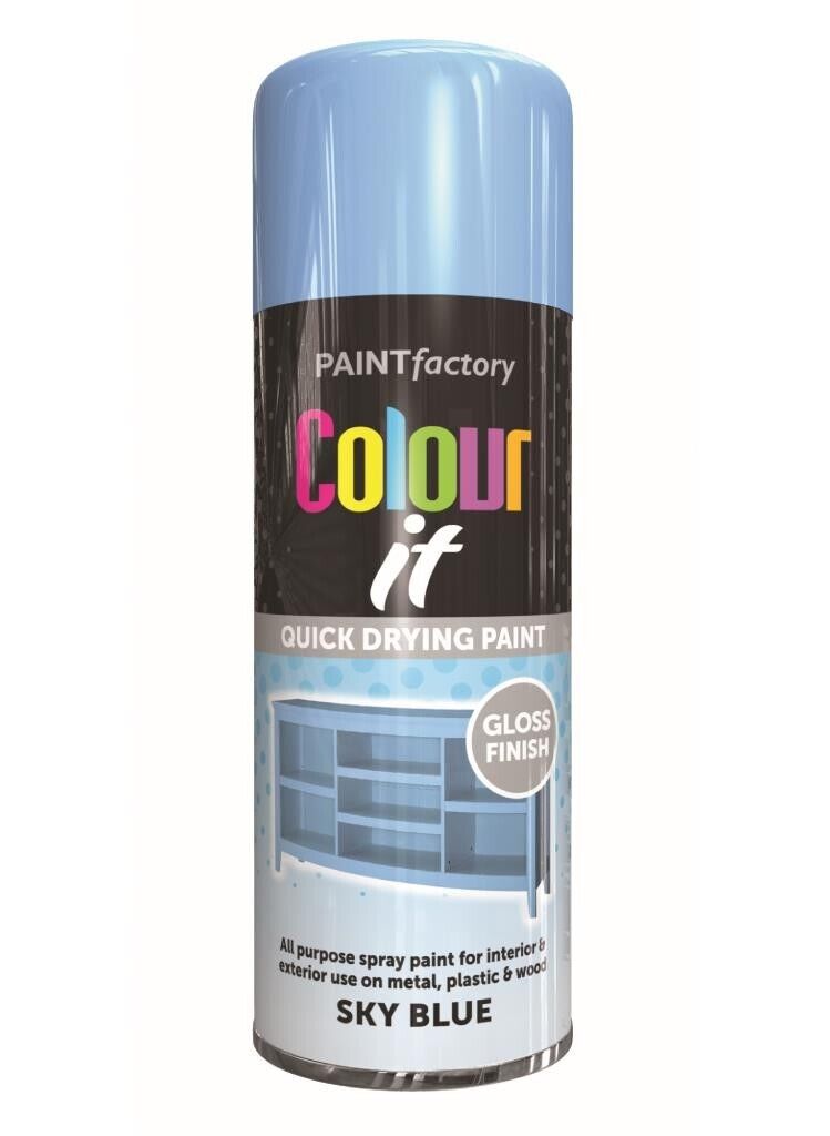 Paint Factory All Purpose Sky Blue Gloss 400ml | Daily Supplies