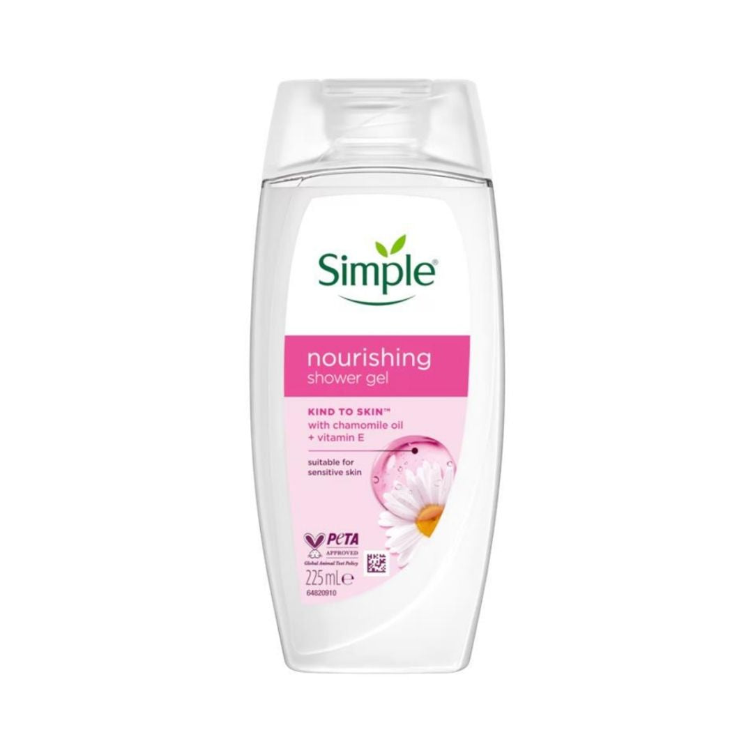 Simple Kind to Skin Nourishing Shower Gel 225 ML | Daily Supplies