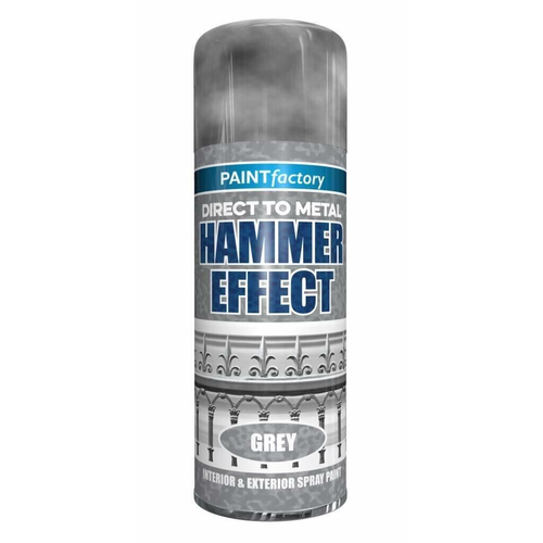 Paint Factory Hammer Effect Interior & Exterior Spray paint Grey 400ml | Daily Supplies
