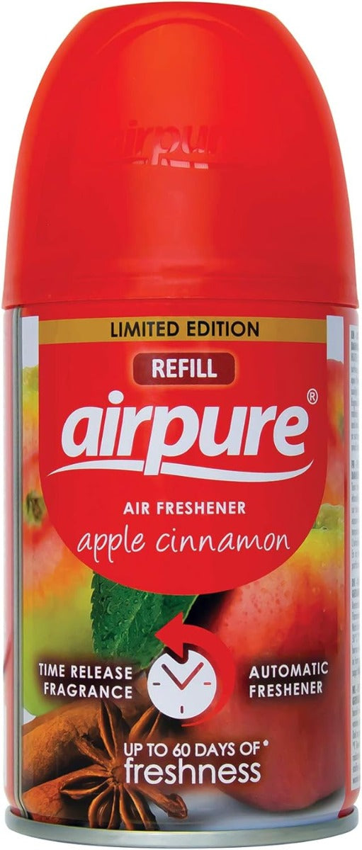 Airpure Automatic Air Freshener Refill Apple Cinnamon 250ml | Daily Supplies