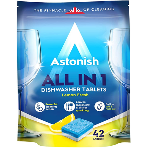 Astonish All in 1 Dishwasher Tablets Lemon 42 Tablets | Daily Supplies