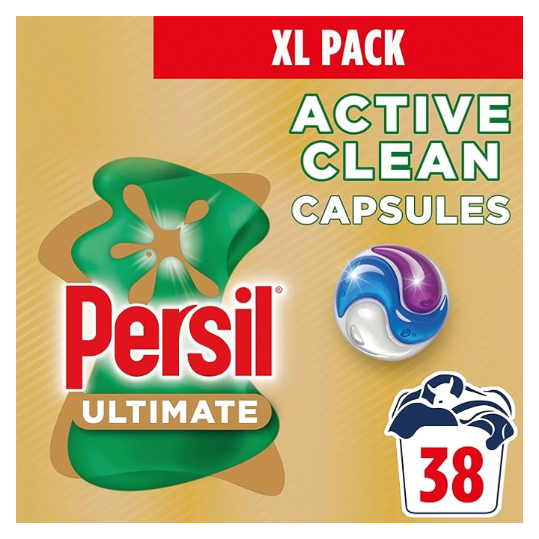 Persil Ultimate Capsules Active Clean Deep Cleaning Power 38 Wash | Daily Supplies