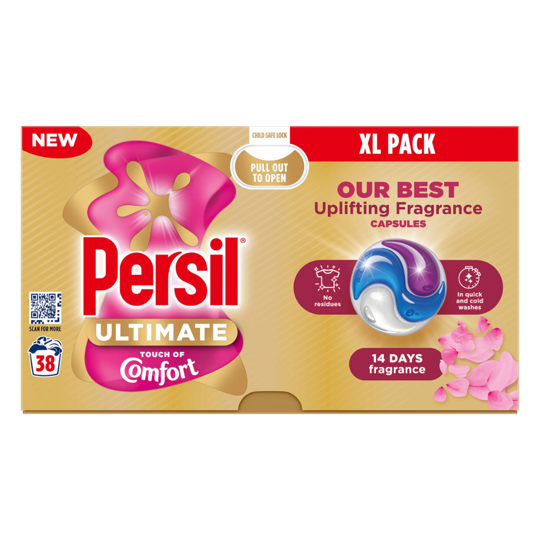 Persil Ultimate Capsules Touch Of Comfort Ultimate Laundry Solution 38 Wash | Daily Supplies