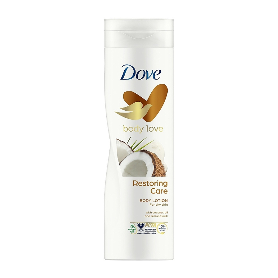 Dove Restoring Care Coconut Oil & Almond Milk Body Lotion 400ml | Daily Supplies