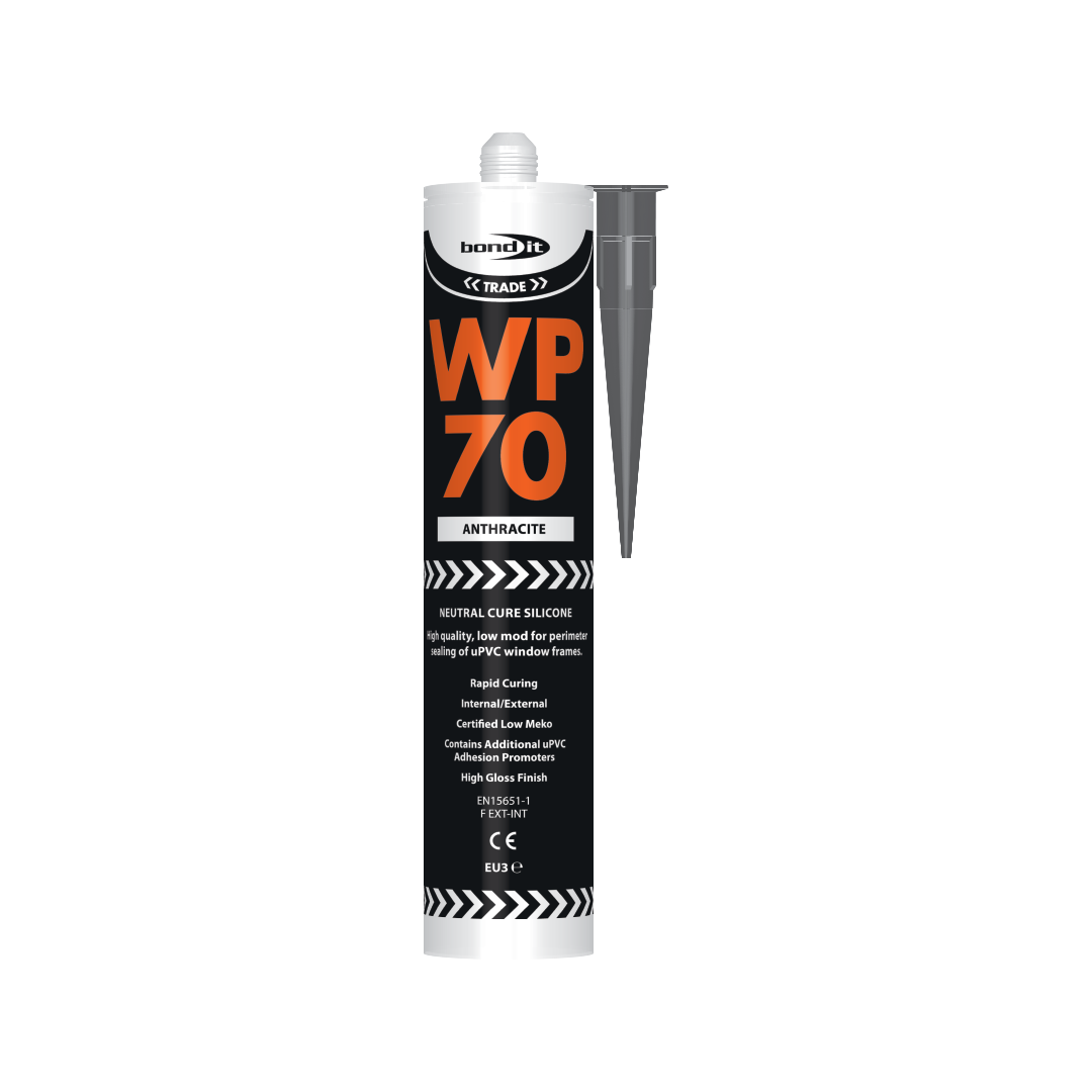 Bond It WP70 Anthracite Neutral Cure Silicone Sealant Rapid Curing 310 ml | Daily Supplies