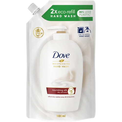 Dove Liquid Hand Wash Refill Silk 500 ml | Daily Supplies