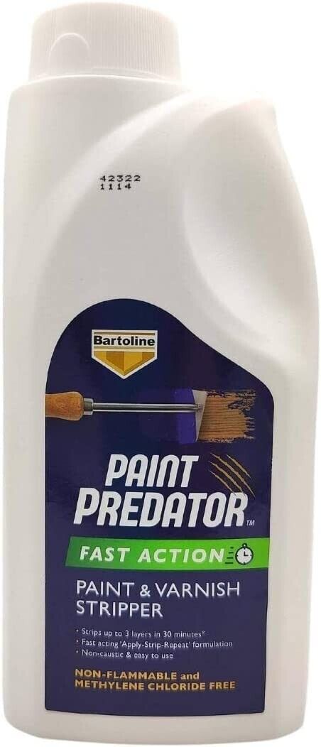 Bartoline Paint Predator Fast Action Paint and Varnish Stripper 1L | Daily Supplies