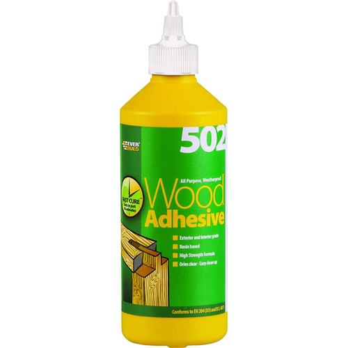Everbuild 502 All Purpose Weatherproof Wood Adhesive Bottle 500ml | Daily Supplies