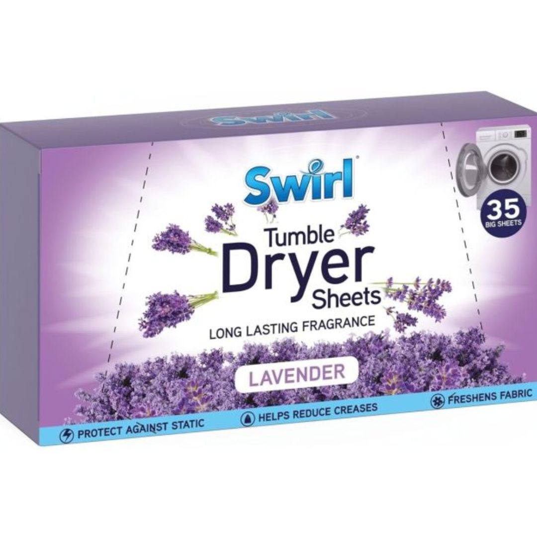 Swirl Laundry Sheets Lavender 35pk | Daily Supplies