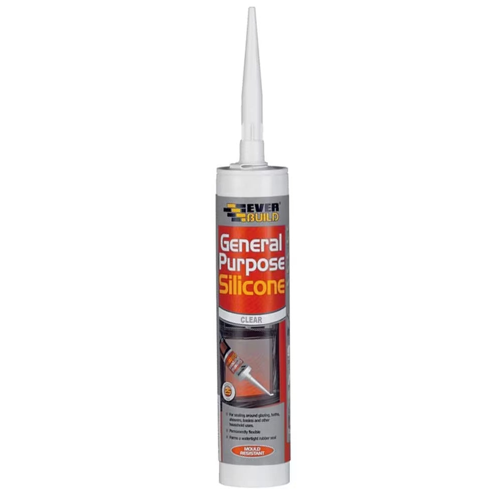 Everbuild General Purpose Silicone Clear 310ml | Daily Supplies