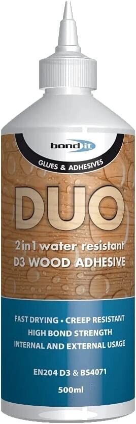 Bond It Glues & Adhesives Duo 2in1 Water Resistant D3 Wood Adhesive 500ml | Daily Supplies