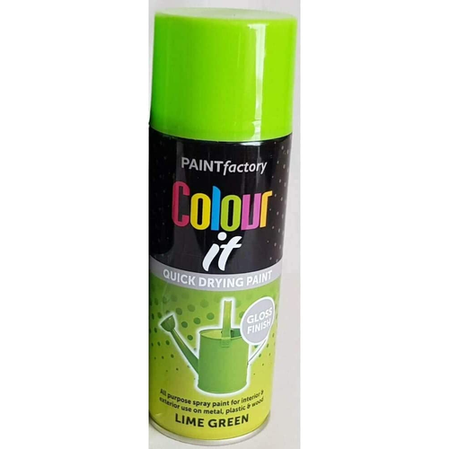 Paint Factory Colour It Multi-Purpose Spray Paint Lime Green 400ml | Daily Supplies