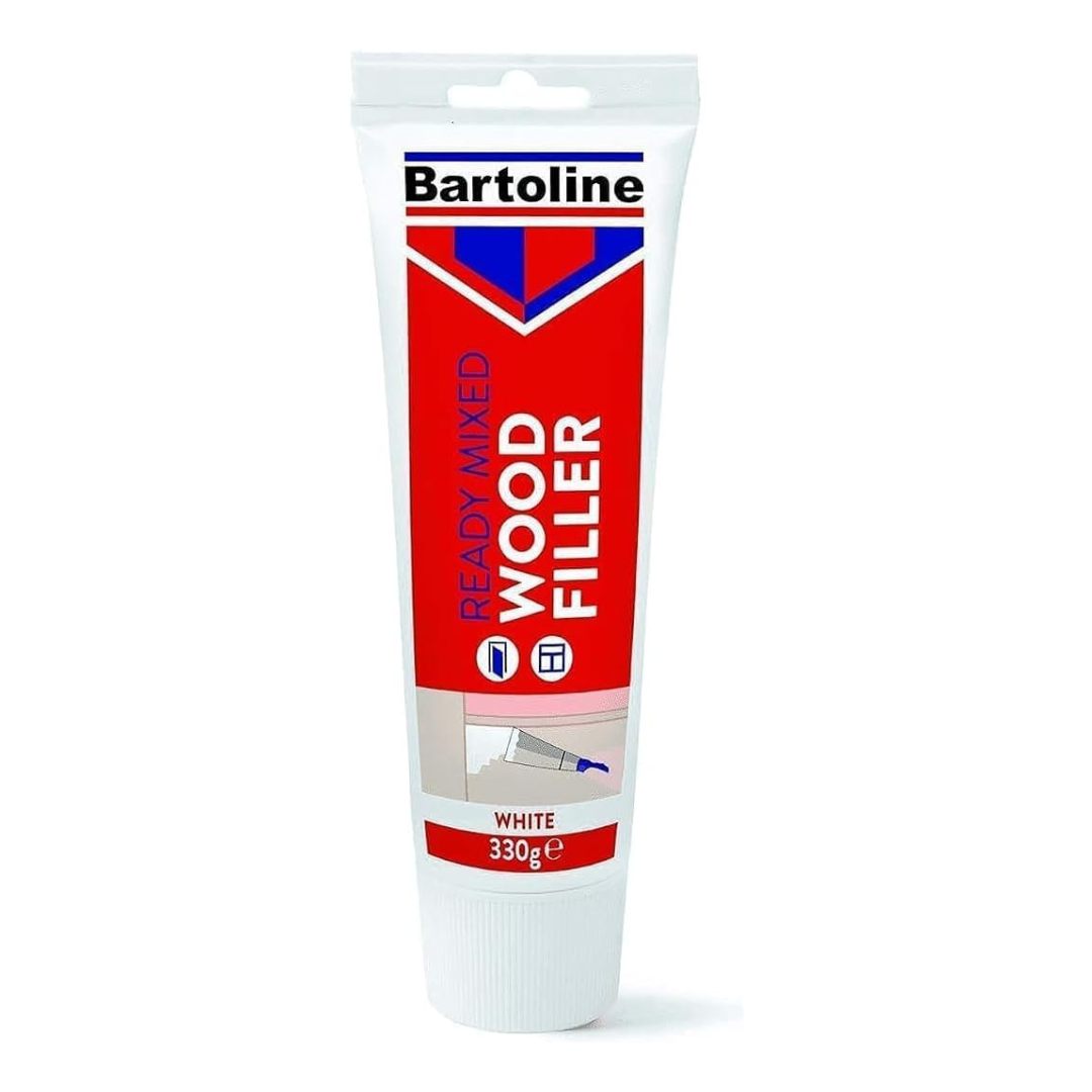Bartoline Ready Mixed Wood Filler – White, 330g Tube | Daily Supplies