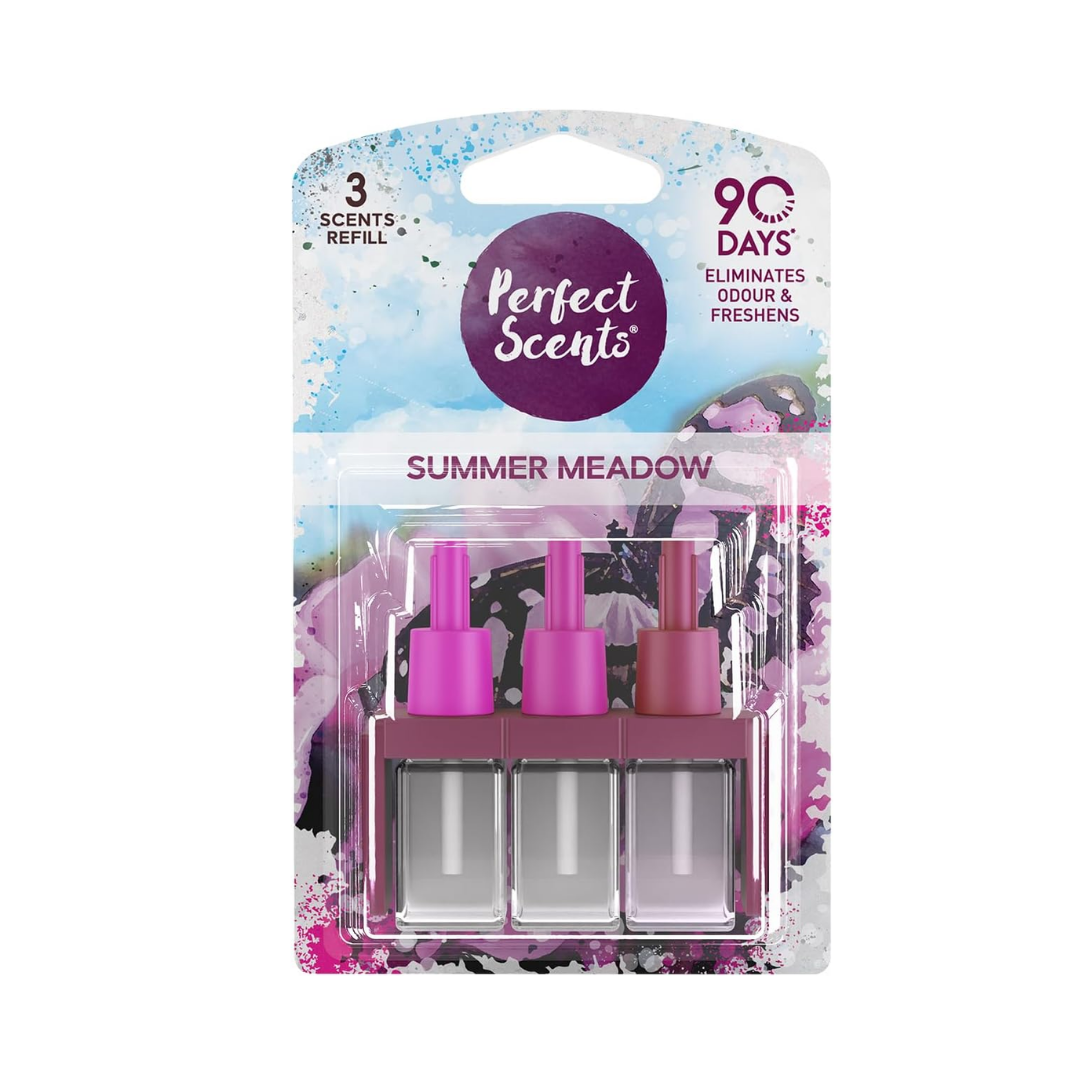 Perfect Scents Summer Meadow Air Freshener 3x Scent Refills 20ml | Daily Supplies