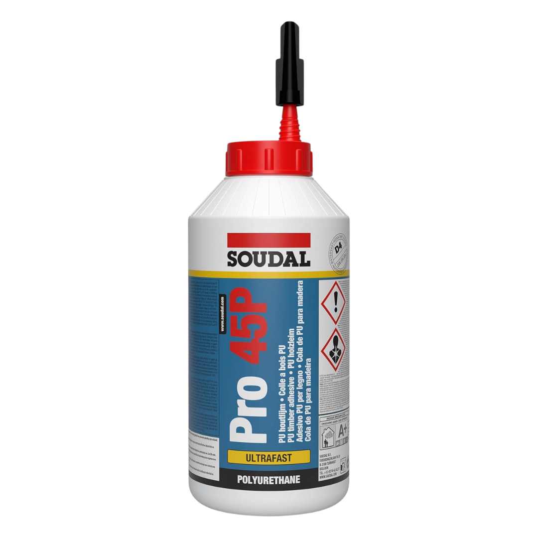 Soudal PRO 45P Waterproof D4 Wood Adhesive Strong Bond 750g | Daily Supplies