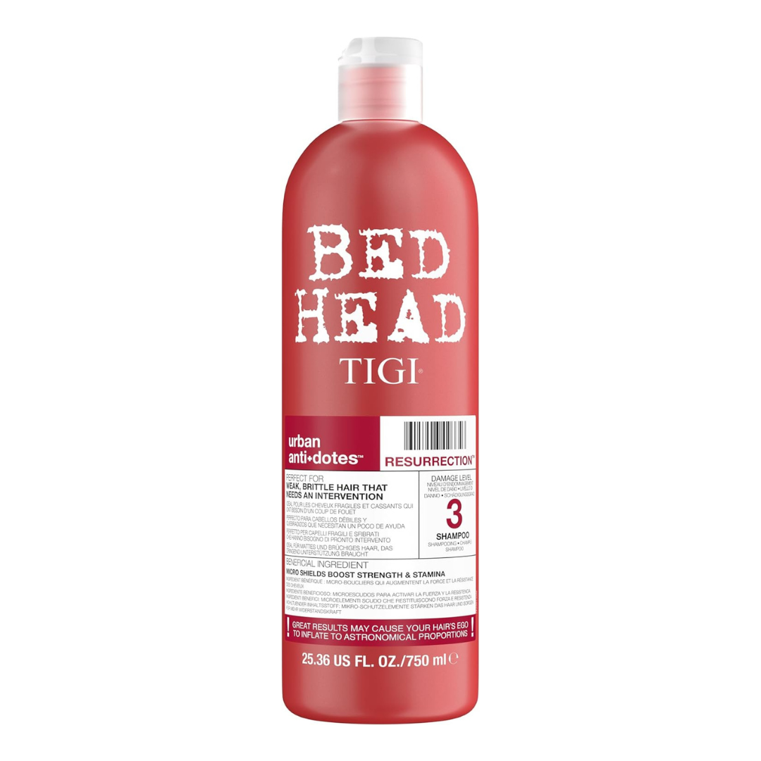 Bed Head by TIGI Resurrection Shampoo for Damaged Hair 750ml | Daily Supplies