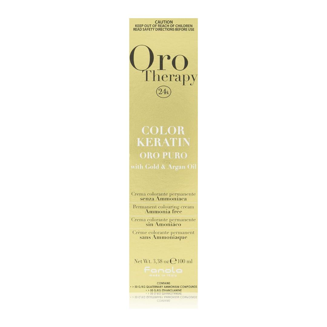 Fanola Oro Therapy Hair Color 1.0 Black with Keratin 100ml | Daily Supplies