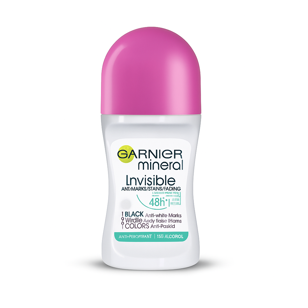 Garnier Invisible Black & White Roll-On Anti-Stain & Odor Protection 50ml | Daily Supplies
