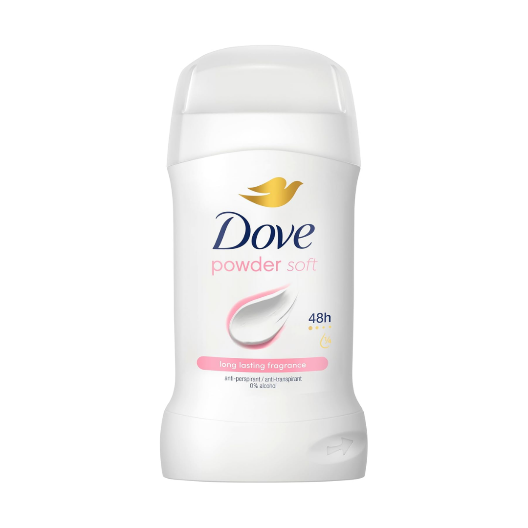 Dove Powder Soft Antiperspirant Deodorant Stick 50 ml | Daily Supplies