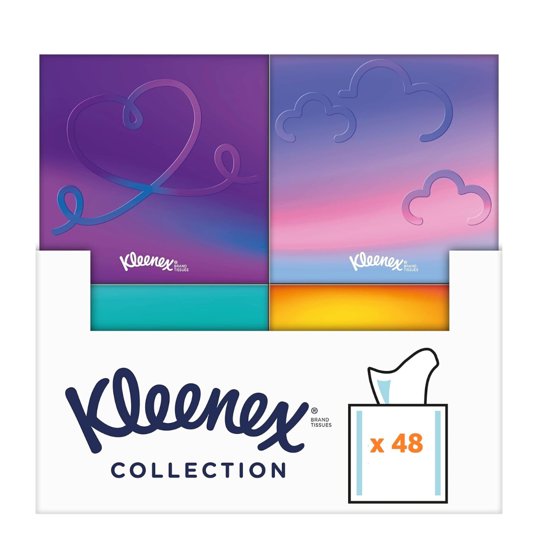 Kleenex Collection Facial Tissues Cube 48 Sheets | Daily Supplies