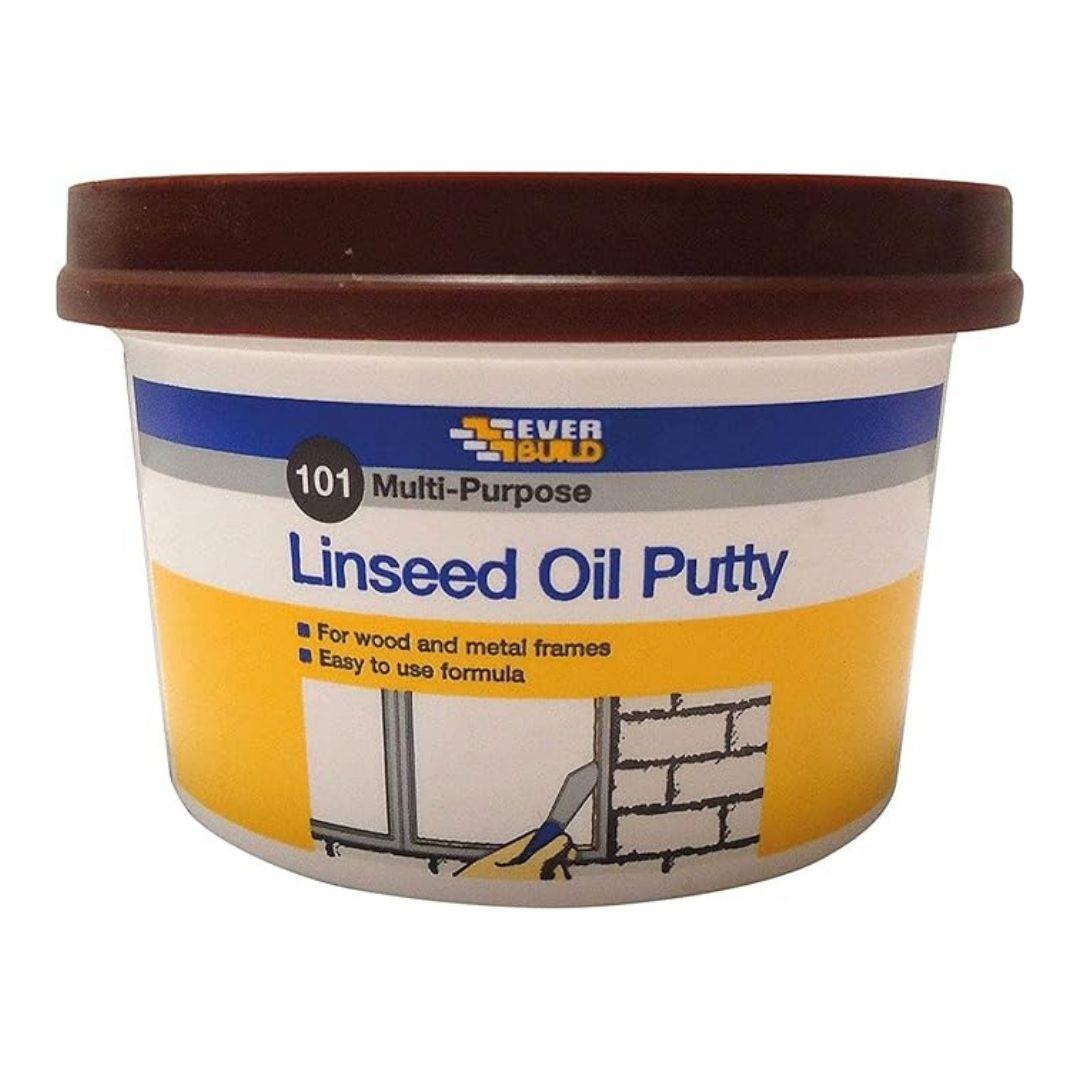 Everbuild 101 Multi-Purpose Linseed Oil Putty Brown 500 g | Daily Supplies