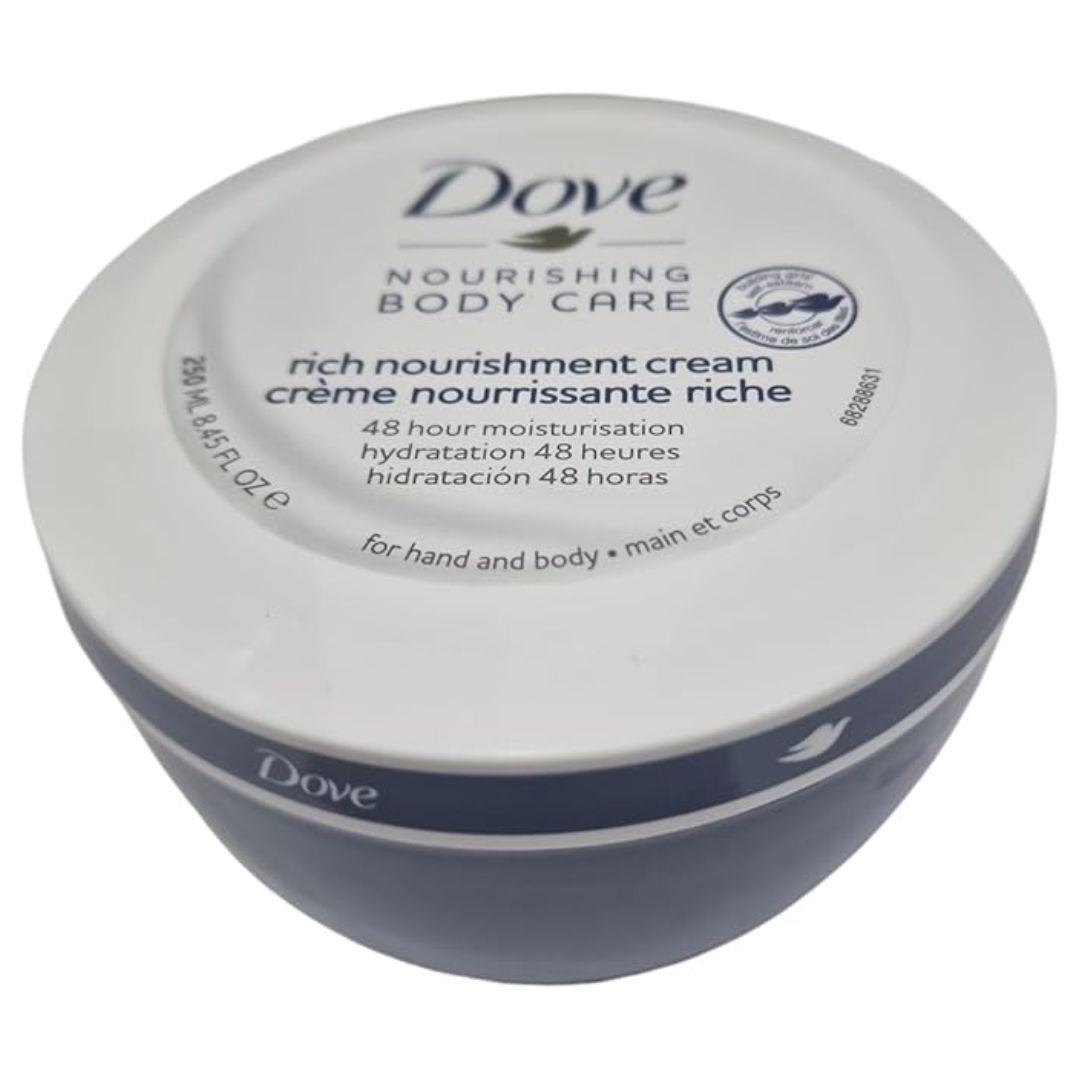 Dove Nourishing Body Care Rich Nourishment Cream 250ML | Daily Supplies