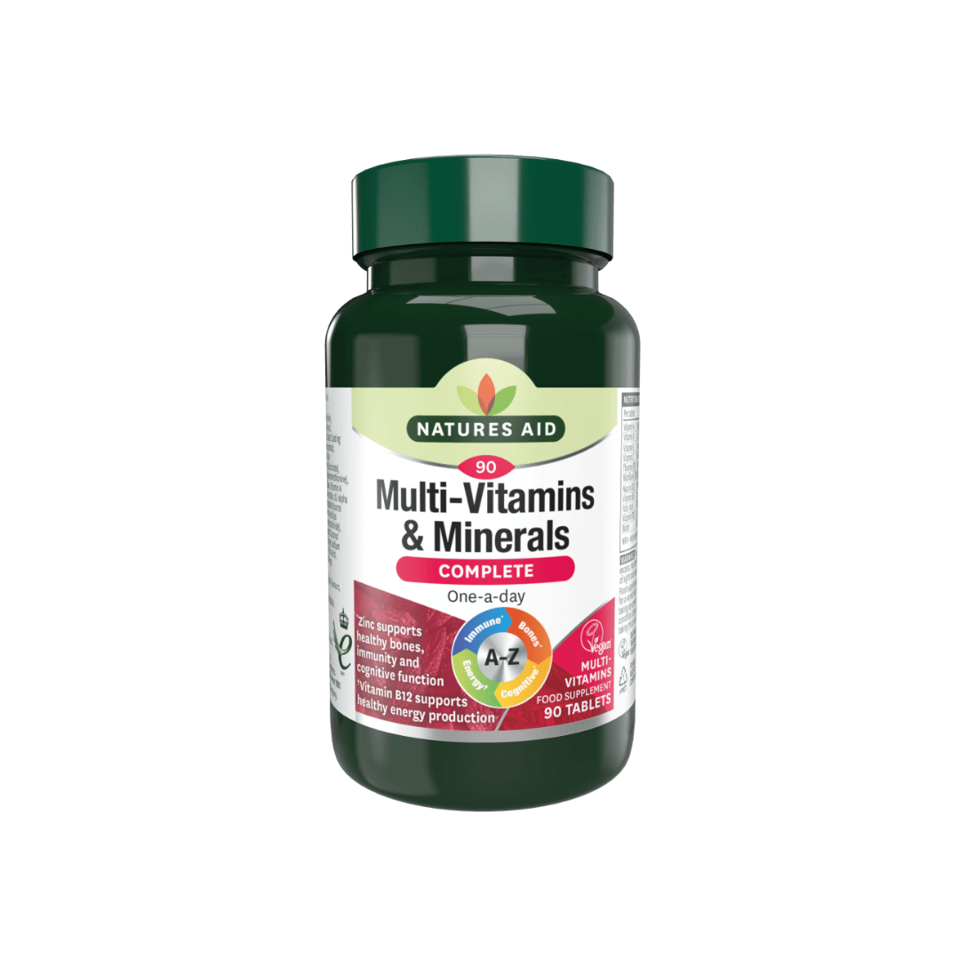 Natures Aid Complete Multi-Vitamins & Minerals 90 Tablets | Daily Supplies
