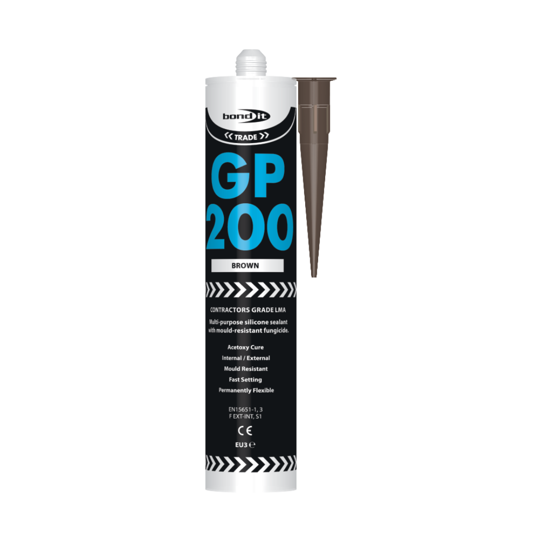 BondIt GP200 Brown General Purpose Silicone Sealant 275ml | Daily Supplies