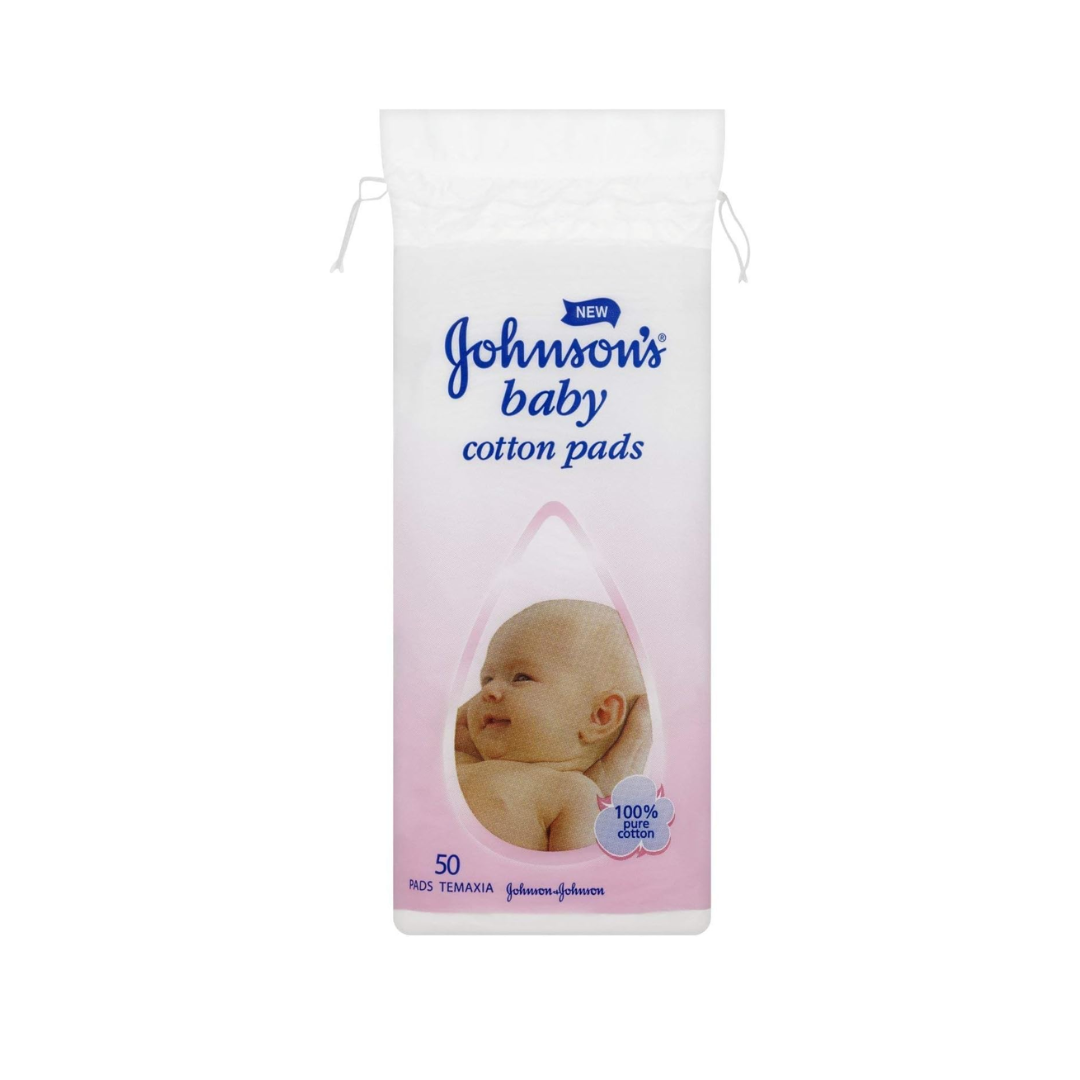 Johnson's Baby Cotton Pads Softening 50 Pieces Pack | Daily Supplies