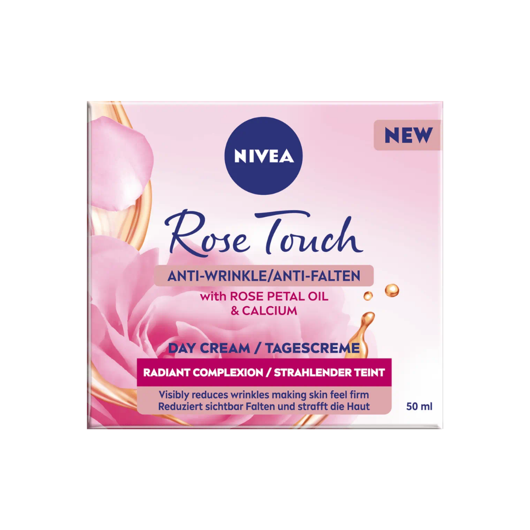 NIVEA Rose Touch Anti-Wrinkle Day Cream for Face 50ml | Daily Supplies