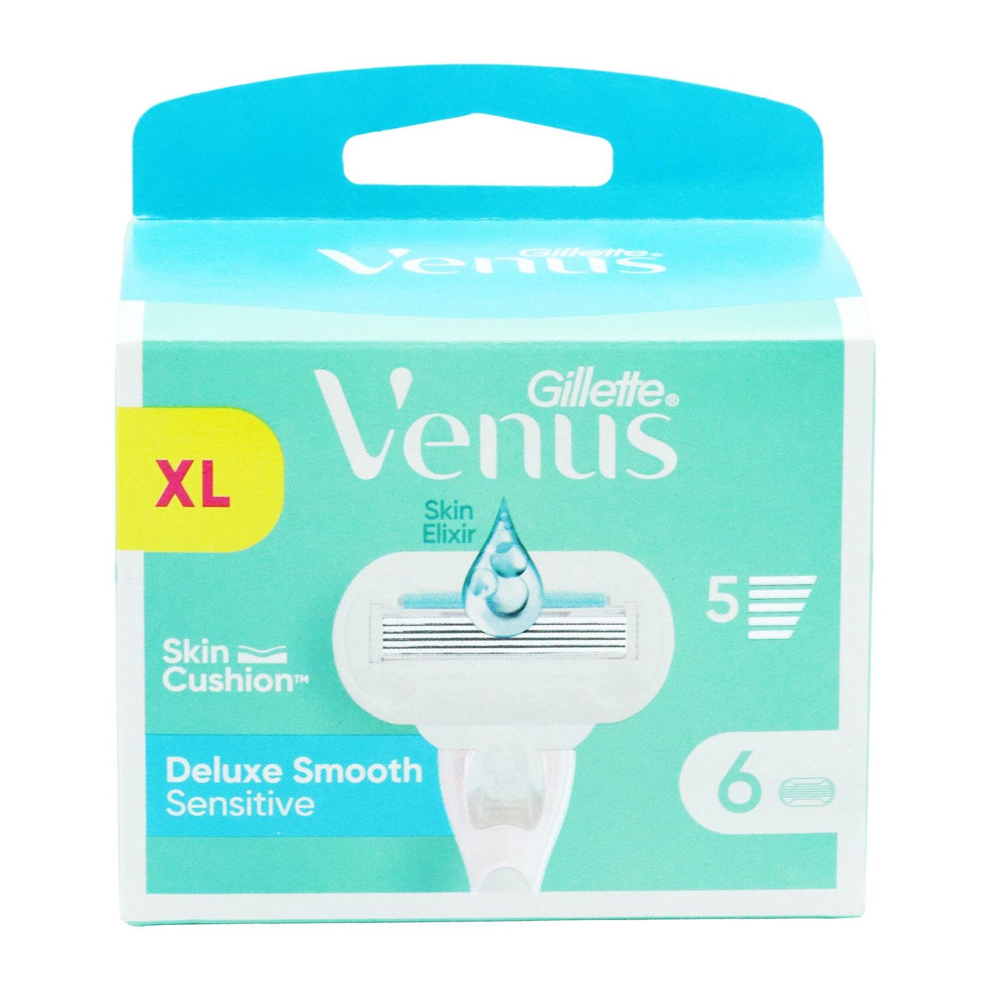 Gillette Venus Razor Blade Deluxe Smooth Sensitive 6 Refills Pack | Daily Supplies