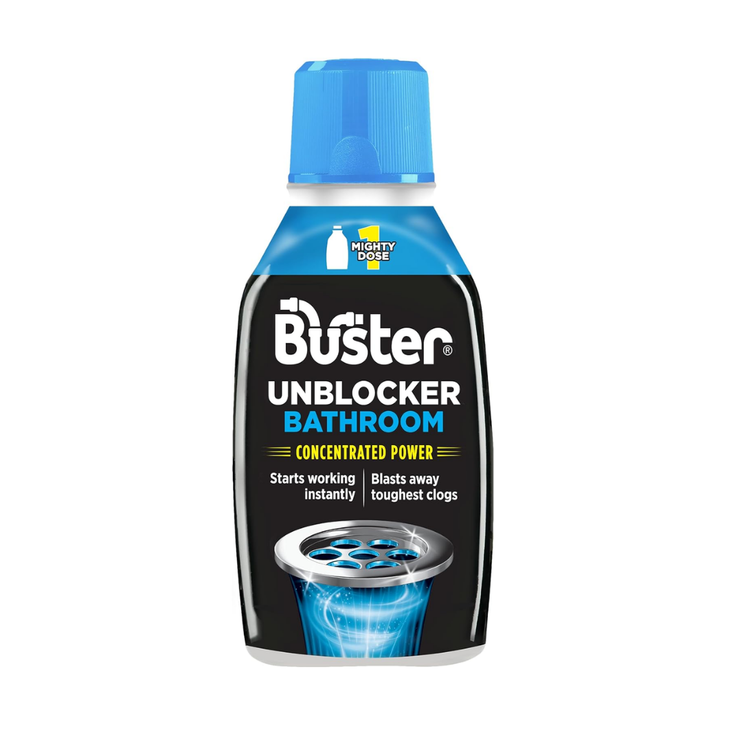 Buster Bathroom Plughole Unblocker Fast Powerful Clear 300ml | Daily Supplies