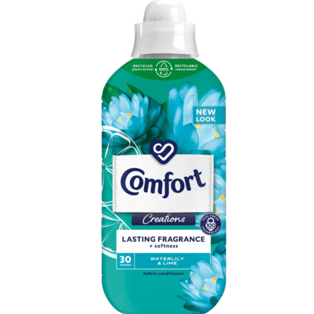 Comfort Creations Waterlily & Lime Fabric Conditioner 30 Washes 900ml | Daily Supplies