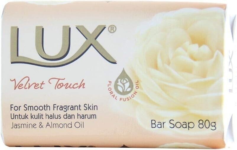 Lux Velvet Touch Jasmine and Almond Oil Soap 3x80g. | Daily Supplies
