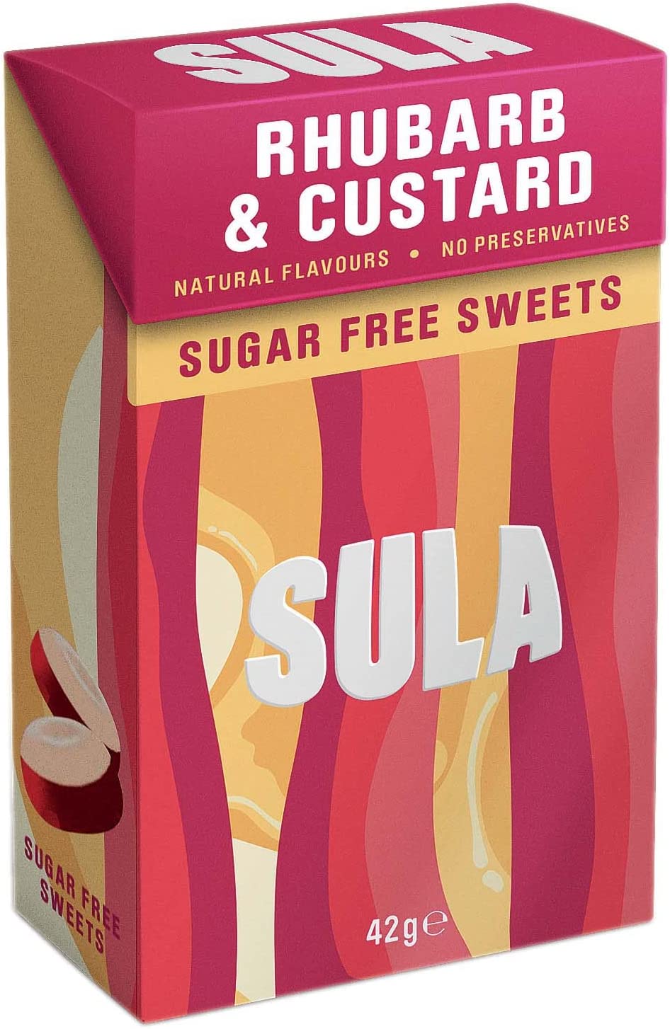 Sula Rhubarb and Custard Sweets 42 g | Daily Supplies