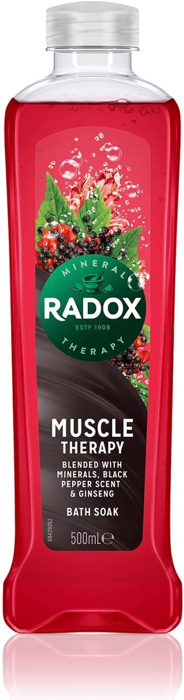 Radox Muscle Therapy Bath Soak Black Paper & Ginseng 500ml | Daily Supplies
