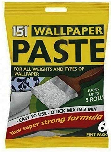 151 Wallpaper Paste 6 Pint Pack 5 Rolls For All Types Paper | Daily Supplies