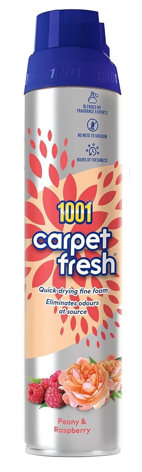 1001 Carpet Freshener Peony & Raspberry 300ml | Daily Supplies