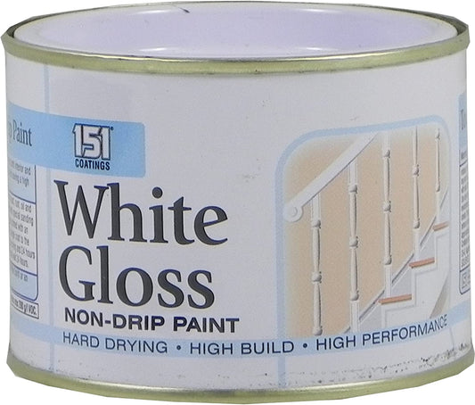 151 Coatings White Gloss Non-Drip Paint Tin 180ML | Daily Supplies