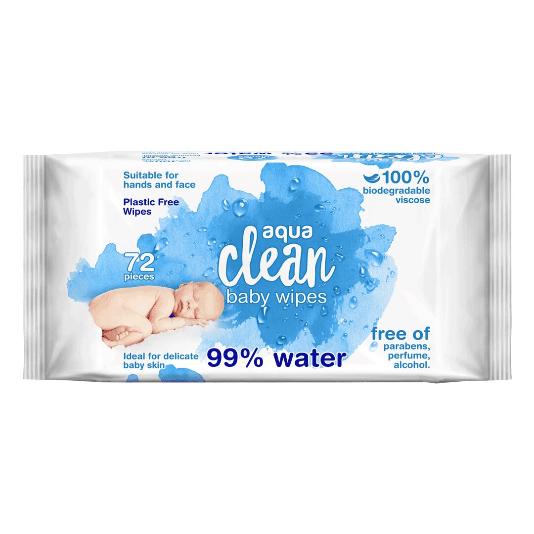 Aqua Clean Baby Wet Wipes 72's | Daily Supplies